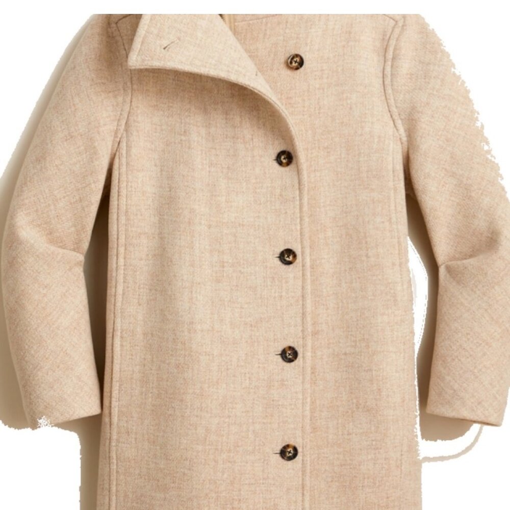 J CREW VILLA COAT IN STADIUM CLOTH  SIZE 12